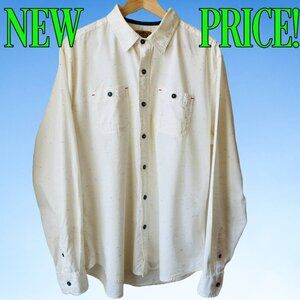 Urban Outfitters Stapleford Workwear Embellished Button Down Shirt, Sz L